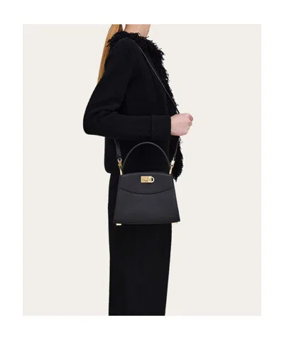 Ferragamo Leather Top Handle Shoulder Bag