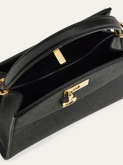 Ferragamo Leather Top Handle Shoulder Bag