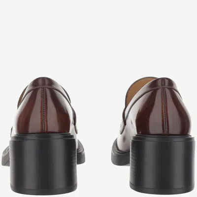 Tod's 60mm Brushed Leather Heeled Loafers