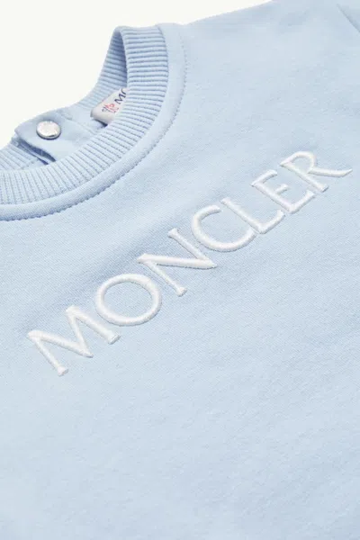 Moncler Long-sleeved Sweatshirt Set In Blue