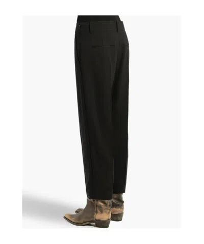Khaite Cambie Straight-leg Pants In Black
