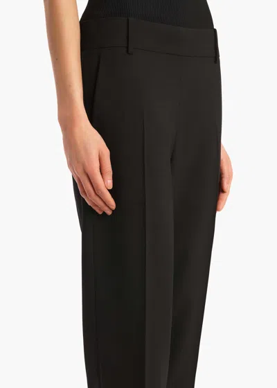 Khaite Cambie Straight-leg Pants In Black