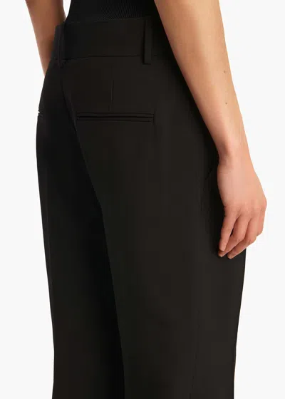 Khaite Cambie Straight-leg Pants In Black