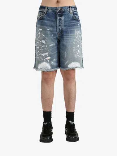 Gallery Dept. Denim Shorts With Belt Loops In Blue