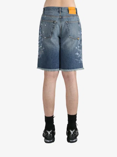 Gallery Dept. Denim Shorts With Belt Loops In Blue