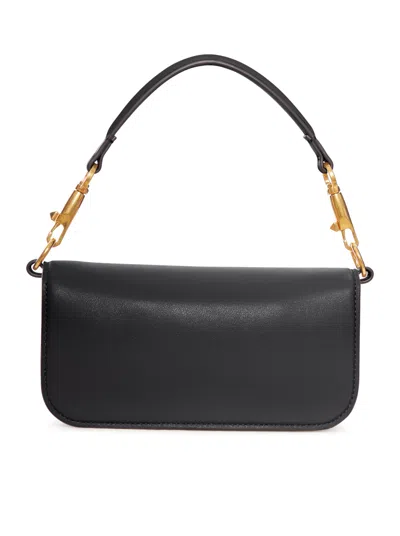 Valentino Small Leather Shoulder Bag With Crystal And Pearl Embellishments