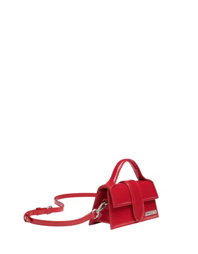 Jacquemus Le Bambino Red Handbag With Removable Shoulder Strap In Leather Woman