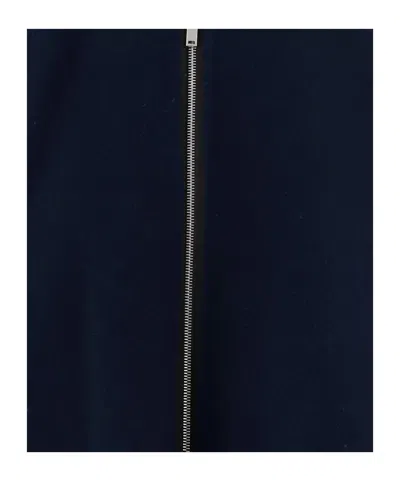 Jil Sander Long Sleeve Casual Jacket In Blue