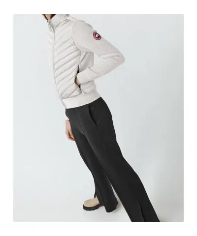 Canada Goose Hybridge Knit Jacket In White