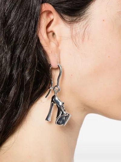 Vivienne Westwood Shoe Charm Dangle Earrings In Metallic