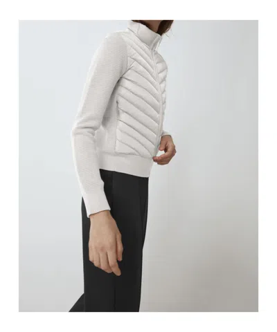 Canada Goose Hybridge Knit Jacket In White