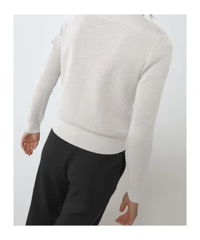Canada Goose Hybridge Knit Jacket In White