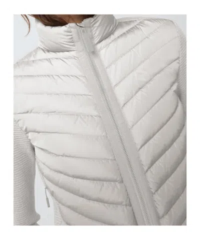Canada Goose Hybridge Knit Jacket In White