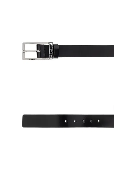 Versace Logo-detail Leather Belt
