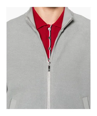 Thom Browne Striped Cotton-terry Zip-up Sweater