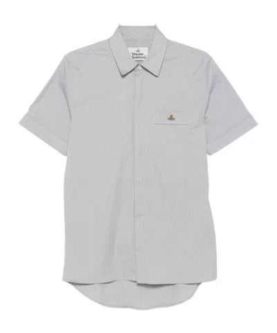 Vivienne Westwood Casual Shirt Collar Button-down In Gray
