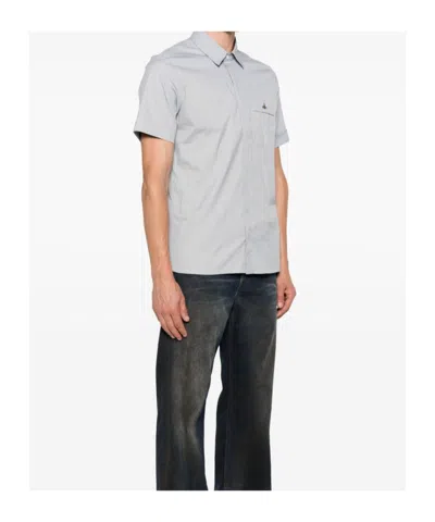 Vivienne Westwood Casual Shirt Collar Button-down In Gray