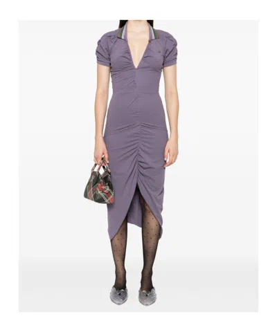 Vivienne Westwood Pulling Dress Organic Cotton Cadet Xs Women