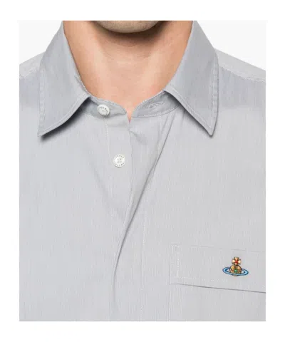 Vivienne Westwood Casual Shirt Collar Button-down In Gray