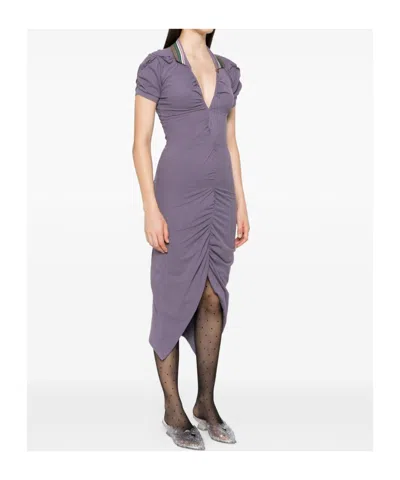 Vivienne Westwood Pulling Dress Organic Cotton Cadet Xs Women