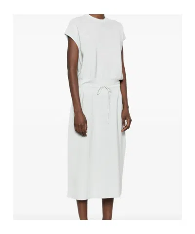 Fabiana Filippi Lurex Midi Dress In White