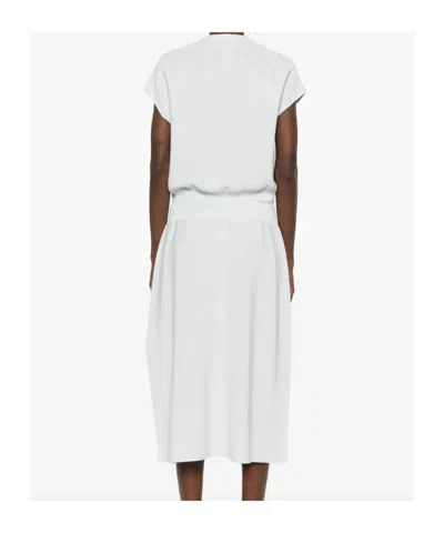 Fabiana Filippi Lurex Midi Dress In White