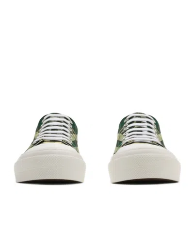 Burberry Check Nylon Blend Sneakers
