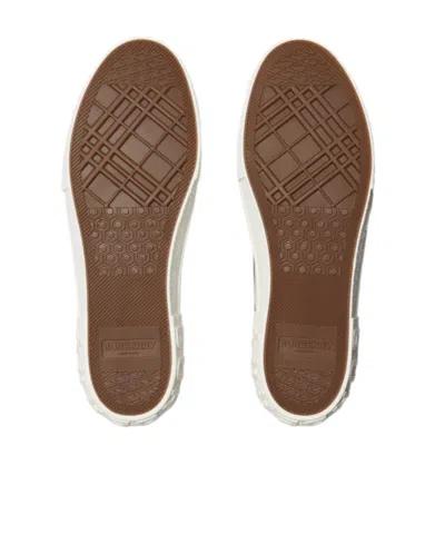 Burberry Check Nylon Blend Sneakers