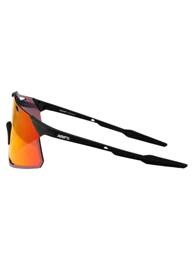 100% Matte Black - Hiper Red Multilayer Mirror Lens Acetate Sunglasses In Red