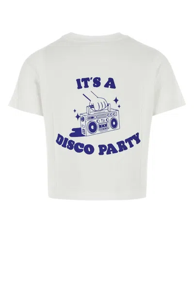 Apc A.p.c. White Cotton Body Disco T-shirt