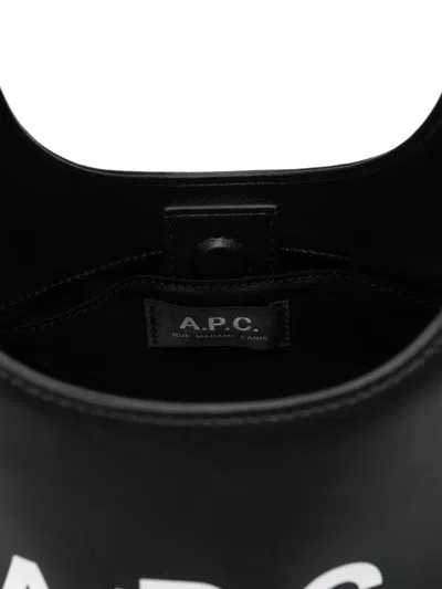 Apc A.p.c. Black Shoulder Bag With Magnetic Fastening