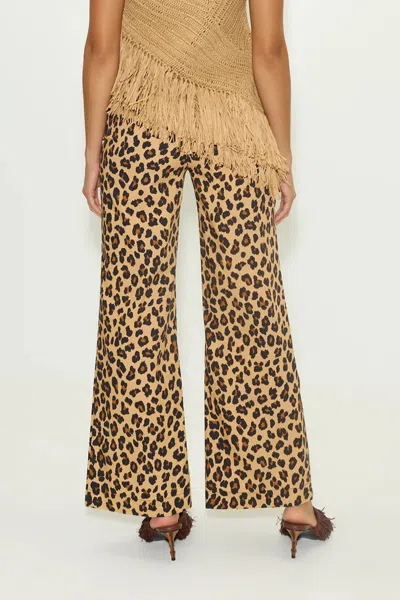 Simon Miller Pia Poplin Pant In Leopard