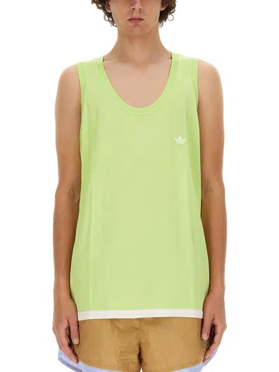 Adidas Originals X Wales Bonner Tank Top In Green