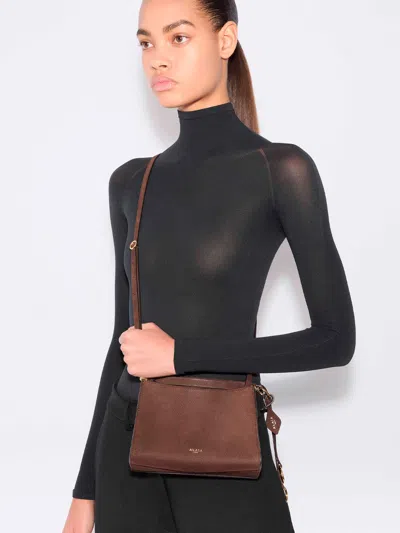 Alaïa Alaia Le Click Small Square Bag In Nubuck