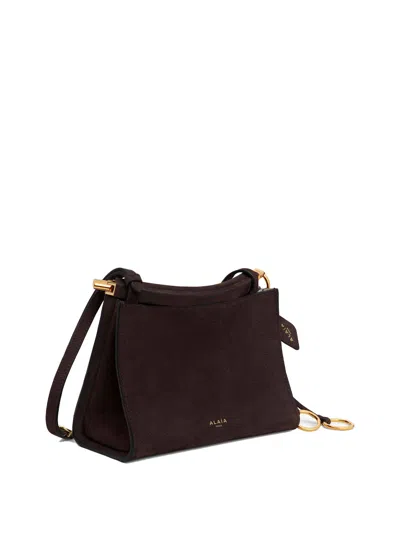 Alaïa Alaia Le Click Small Square Bag In Nubuck
