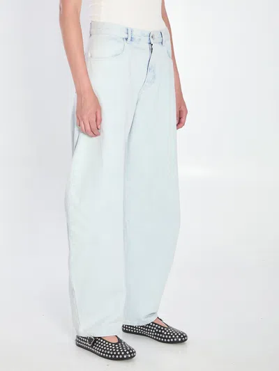 Alaïa Alaia Women Rounded Denim Jeans In Blue
