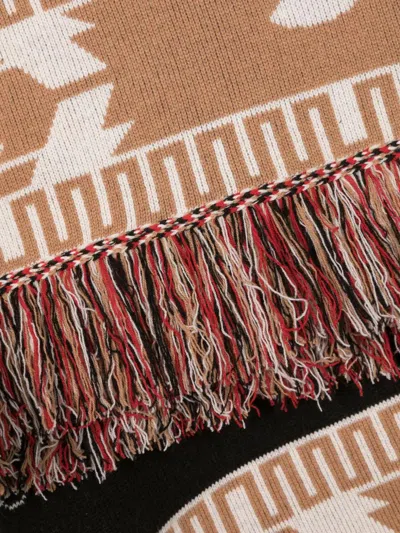 Alanui Embroidered Cashmere Blend Bandana Blanket