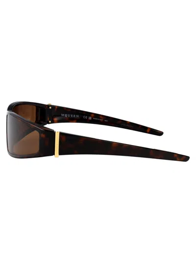 Alexander Mcqueen Havana-havana-brown Bio Injection Sunglasses In Brown