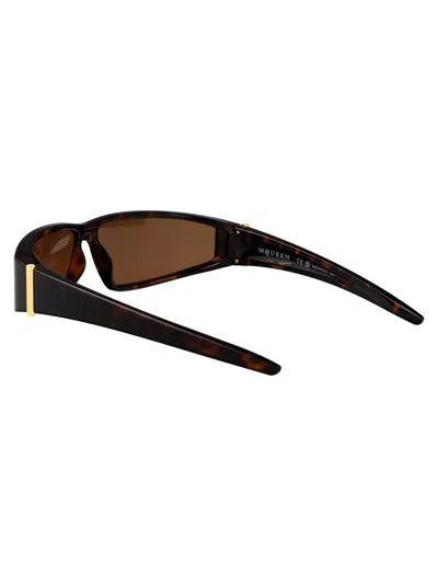 Alexander Mcqueen Havana-havana-brown Bio Injection Sunglasses In Brown