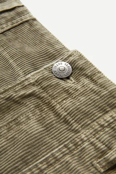 Veronica Beard Sally Corduroy Short In Stone Army