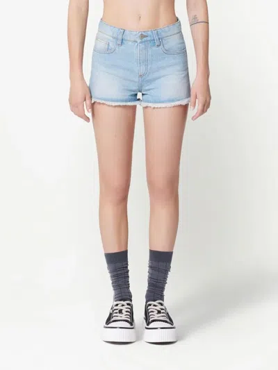 Ami Alexandre Mattiussi Ami Paris Denim Shorts In Blue