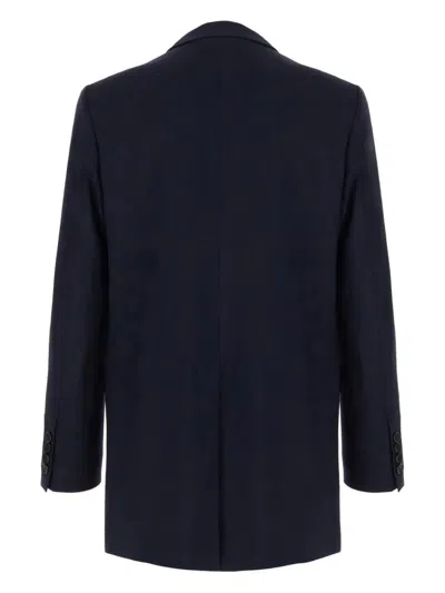 Ami Alexandre Mattiussi Ami Alexandre Matiussi Wool Serge Double Breasted Blazer In Blue