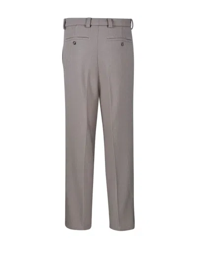 Ami Alexandre Mattiussi Ami Paris Straight-leg Pleat-detailed Trousers In Gray
