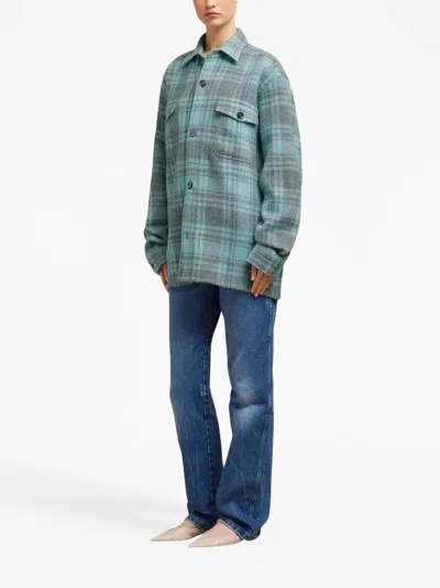 Ami Alexandre Mattiussi Ami Paris Shirt Jacket In Blue
