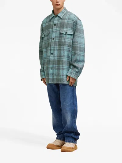 Ami Alexandre Mattiussi Ami Paris Shirt Jacket In Blue