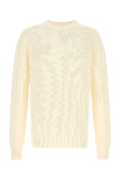 Amiri Crochet Sweater With Ribbed Cuffs And Hem In Yellow