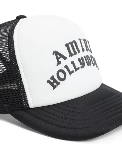 Amiri Hollywood Trucker Hat Mesh Back In Neutral