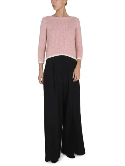 Aspesi Alpaca Blend Sweater In Pink