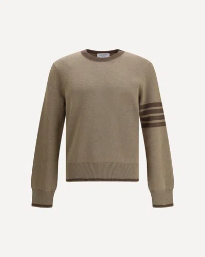 Thom Browne Men Milano Sweater In Brown