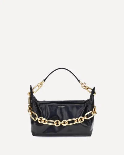 Balmain Black Sync Medium Shoulder Bag
